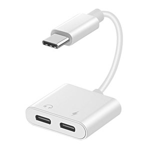 POWERTECH καλώδιο USB Type-C σε 2x USB Type-C CAB-UC054, 0.11m, λευκό
