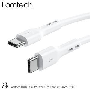 LAMTECH CABLE TYPE C TO TYPE C 100W FAST CHARGE 2M