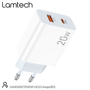 LAMTECH CHARGER USB QC3.0/TYPE-C 20W