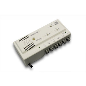 ALCAD CA-360 Κεντρικός Ενισχυτής UHF/VHF/FM 2 Εξόδων, με φίλτρο απόρριψης LTE700/LTE800