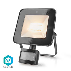 NEDIS WIFILOFS20FBK SmartLife Floodlight Motion Sensor 1500lm Wi-Fi 20W Dimmable
