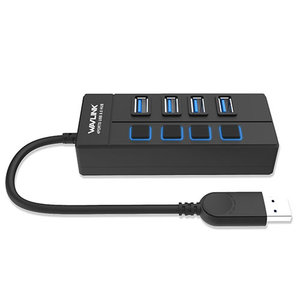 WAVLINK SUPERSPEED USB 3.0 4 PORT HUB WITH INDIVIDUAL POWER SWITCHES
