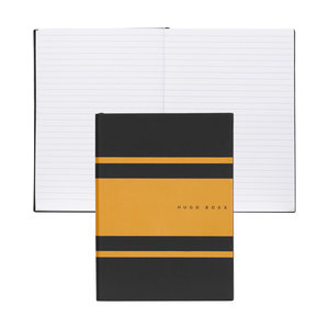 Σημειωματάριο HUGO BOSS 80 σελίδων A5 Essential Gear Matrix Yellow Lined