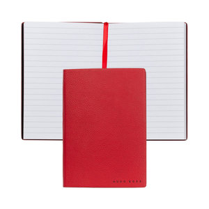 Σημειωματάριο HUGO BOSS 80 σελίδων A6 Essential Storyline Red Lined