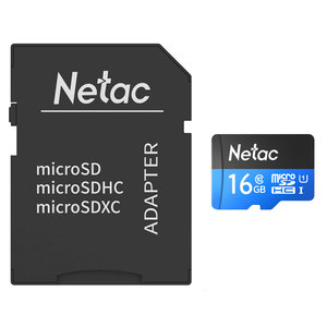 NETAC κάρτα μνήμης MicroSDHC P500 Standard, 16GB, 90MB/s, Class 10