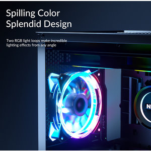 ORICO LED ανεμιστήρας CSF-6LD, 120mm, 4pin & 3pin, RGB