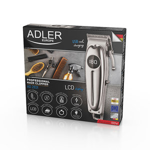ADLER PROFFESSIONAL HAIR CLIPPER WITH LCD