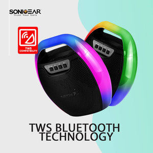 SONIC GEAR PORTABLE TWS BT/USB/FM SPEAKER RGB EFFECTS