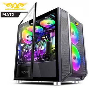 ARMAGGEDDON MICRO ATX GAMING PC CASE TESSARAXX CORE 1 AIR BLACK  (hot weekends - ULTIMATE OFFERS)