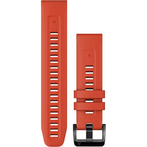 GARMIN QuickFit 22 Flame red silicone band 22mm