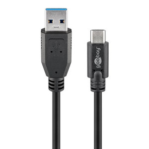 GOOBAY καλώδιο USB 3.0 σε USB-C 71221, 5Gbit/s, 2m, μαύρο