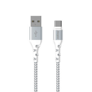 ENERGIZER C520CKWH CABLE USB-C BRAIDED AND METAL 2M WHITE