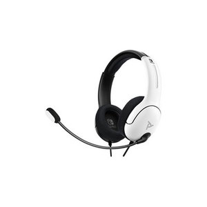 PDP Wired Stereo Gaming Headset: Black & White LVL40 Nintendo Switch, Nintendo Switch Lite, Nintendo Switch (OLED Model)