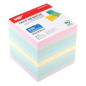 MP αυτοκόλλητα χαρτάκια σημειώσεων PN030N-2, 90x90mm, 850τμχ, χρωματιστά