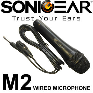 SONIC GEAR WIRED MICROPHONE 6,5MM JACK M2 BLACK