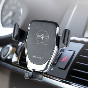 LAMTECH CAR PHONE HOLDER WITH QI WIRELESS CHARGER 10W