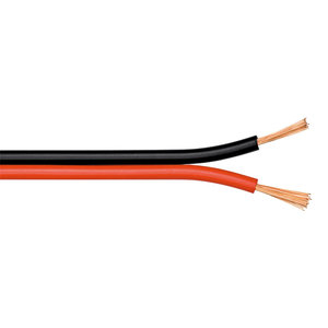 POWERTECH καλώδιο ήχου 2x 0.50mm² CAB-SP008 Copper, 10m, μαύρο & κόκκινο