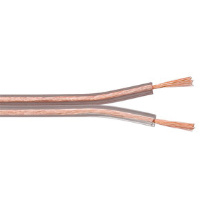 POWERTECH καλώδιο ήχου 2x 0.75mm² CAB-SP018, Copper, 10m, διάφανο