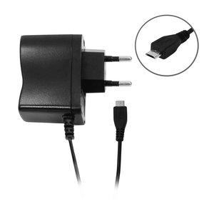 EAXUS Universal micro USB charger, power supply 230-240V , black
