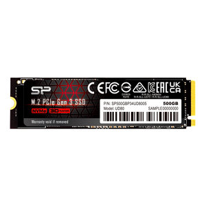 SILICON POWER SSD PCIe Gen3x4 M.2 2280 UD80, 500GB, 3.400-3.000MB/s