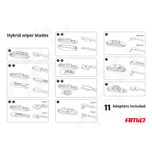 AMIO υαλοκαθαριστήρας Hybrid 02201, 14