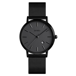 SKMEI γυναικείο ρολόι 1530BK με μεταλλικό μπρασελέ, 33mm, 3 ATM, μαύρο