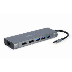 CABLEXPERT USB TYPE-C 8-IN-1 MULTIPORT ADAPTER SPACE GREY
