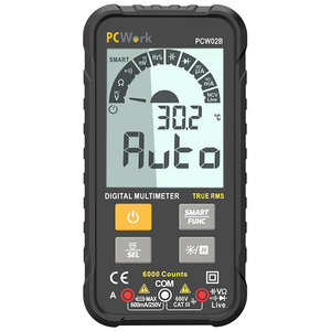 PCWork PCW02B True RMS Smart Digital Pocket Multimeter