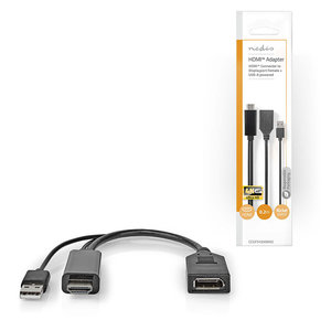 NEDIS CCGP34300BK02 HDMI ADAPTER HDMI CONNECTOR-DISPLAYPORT MALE BLACK