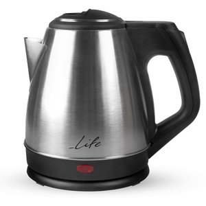 LIFE 212°F 1.2L STAINLESS STEEL ELECTRIC KETTLE, 1500W  (hot weekends)