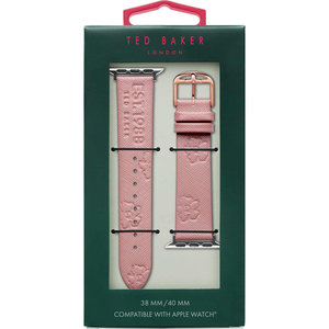 Λουράκι TED Magnolia Pink Saffiano Leather Strap για APPLE Watches 38-40 mm