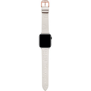 Λουράκι TED Magnolia Cream Saffiano Leather Strap για APPLE Watches 38-40 mm