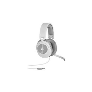CORSAIR HS55 Stereo Wired Gaming Headset with Omni-Directional Microphone - White