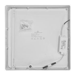 POWERTECH LED panel PAN-0004, 18W, 22.5 x 2.8cm, 4000K, 1820lm, λευκό