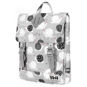 8848 BACKPACK FOR CHILDREN WITH SNAILS PRINT GREY