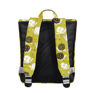8848 BACKPACK FOR CHILDREN WITH SNAILS PRINT YELLOW