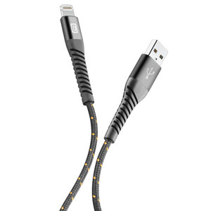 CELLULAR LINE Tetraforce Cable Extreme 2m USB Lightning (Apple) MFI Black