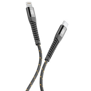 CELLULAR LINE Tetraforce Cable Extreme 1,2m USB-C to Lightning (Apple) Black