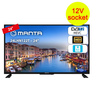 MANTA 24 '' HD DVB-T2 HEVC / H.265 TV, 12V SOCKET