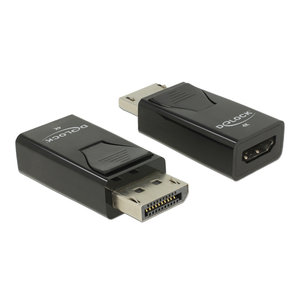 DELOCK αντάπτορας DisplayPort 1.2 σε HDMI 65865, 4K, Passive, μαύρος