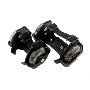 Φωτιζόμενα rollers παπουτσιών AG234, 3x LED, universal, 6-9.5cm, μαύρα