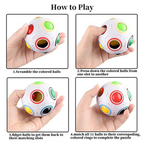 Anti-stress μπαλάκι Magic Ball FT29C, για παιδιά & ενήλικες, πολύχρωμο