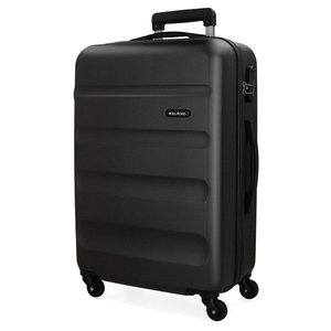 Roll Road βαλίτσα μεσαία ABS 65x46x23cm σειρά Flex Black