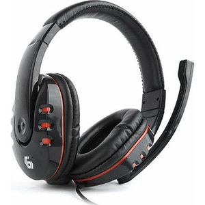GEMBIRD GAMING HEADSET WITH VOLUME CONTROL GLOSSY BLACK REFURBISHED