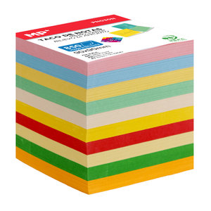 MP χαρτάκια σημειώσεων PN030N, 90 x 90mm, 850τμχ, χρωματιστά
