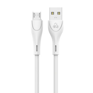 POWERTECH καλώδιο USB σε Micro USB eco round PTR-0106, 15W 3A, 1m, λευκό
