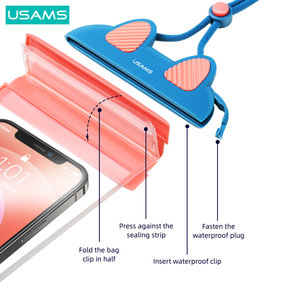 USAMS αδιάβροχη θήκη κινητού US-YD010, έως 7