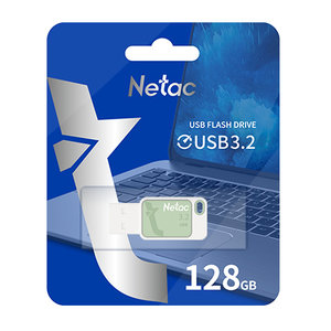 NETAC USB Flash Drive UA31, 128GB, USB 3.2, πράσινο
