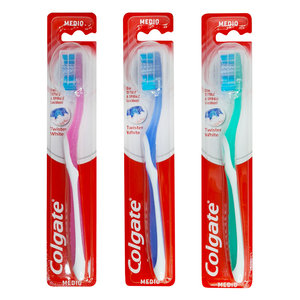 COLGATE οδοντόβουρτσα Twister White medium, διάφορα χρώματα, 1τμχ