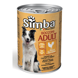 SIMBA κονσέρβα για σκύλους με κοτόπουλο & γαλοπούλα, 1230g